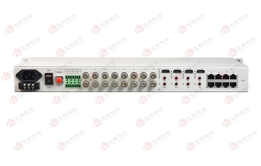 飛暢科技-4路HDMI視頻+2路千電+4路百電(物理隔