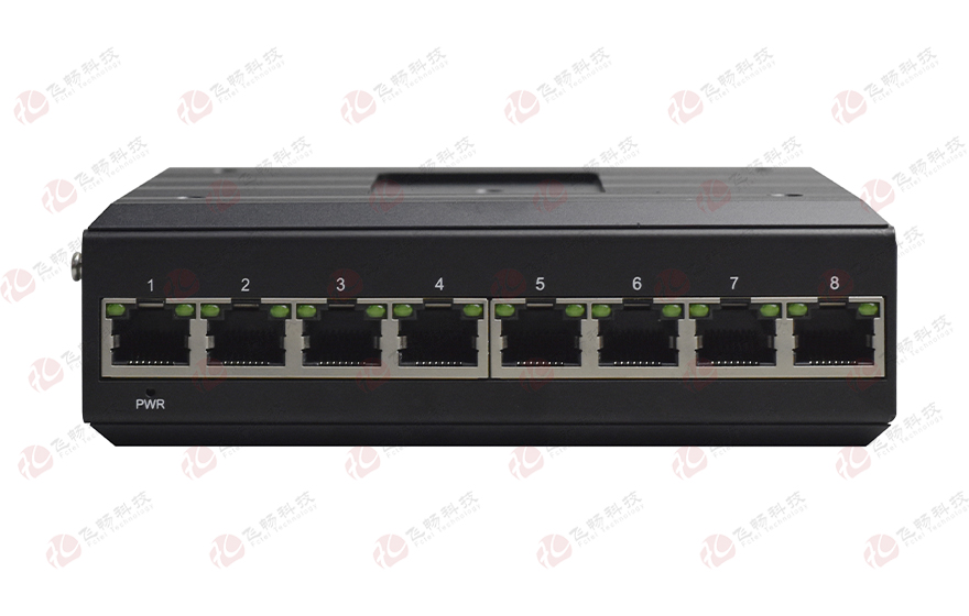 飛暢科技-工業(yè)軌式8路千兆電(支持WEB網(wǎng)管)交換機
