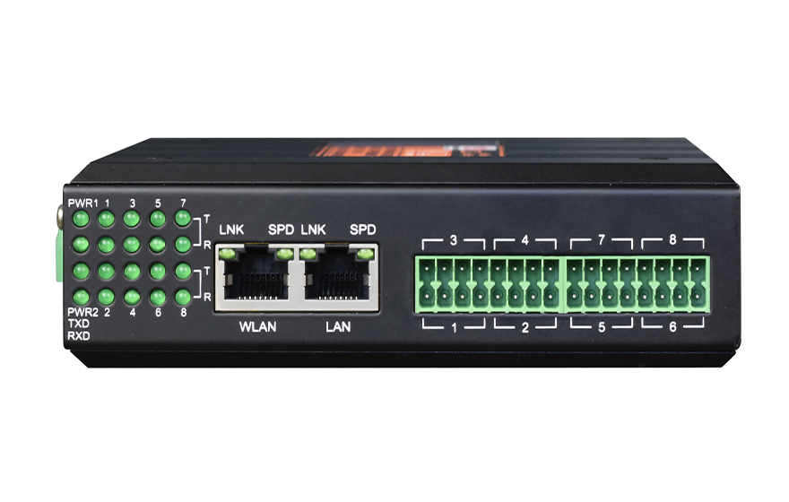 飛暢科技-工業(yè)軌式1-16路DI/DO/AI/AO 服務器 (帶