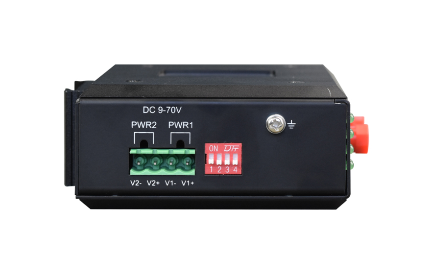 飛暢科技-工業(yè)軌式 4路模擬量+開關(guān)量+串口 混合光端機 （帶斷纖保持功能）